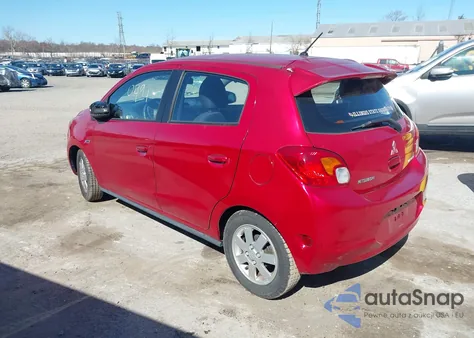 2015 Mitsubishi Mirage Es/Rf из США, поврежденный, VIN ML32A4HJ7FH050174